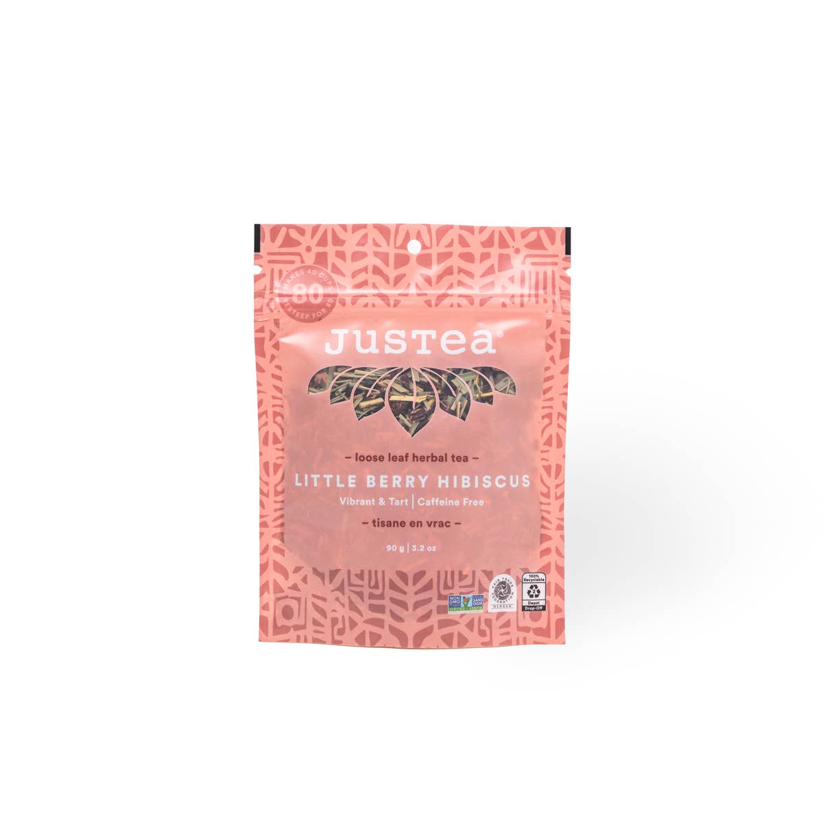 Little Berry Hibiscus Stand-up Pouch - Fair-Trade Herbal Tea