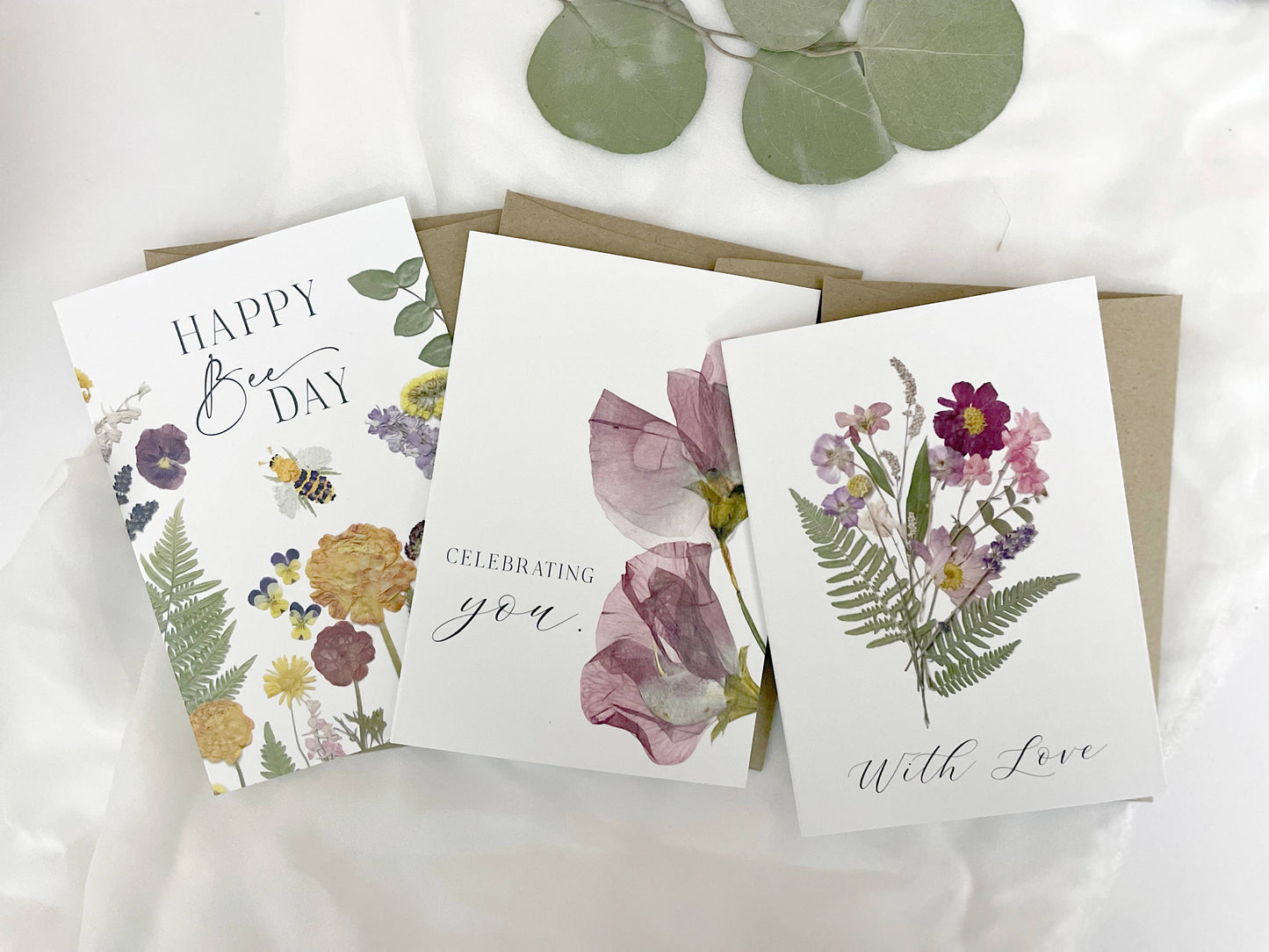 Floral Daze Pressed Flower Notecard Set